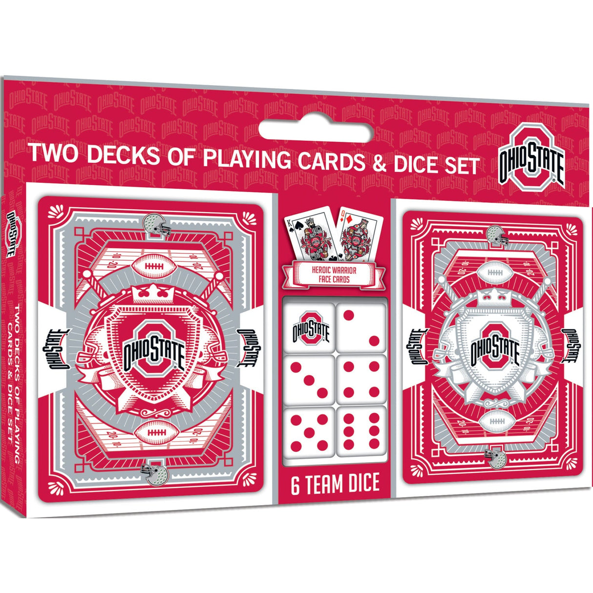 Ohio State Buckeyes - 2-Pack Playing Cards & Dice Set