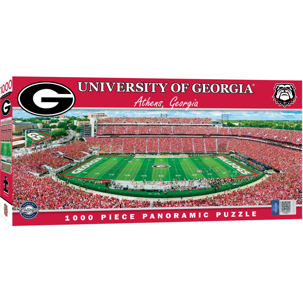 Georgia Bulldogs - 1000 Piece Panoramic Jigsaw Puzzle