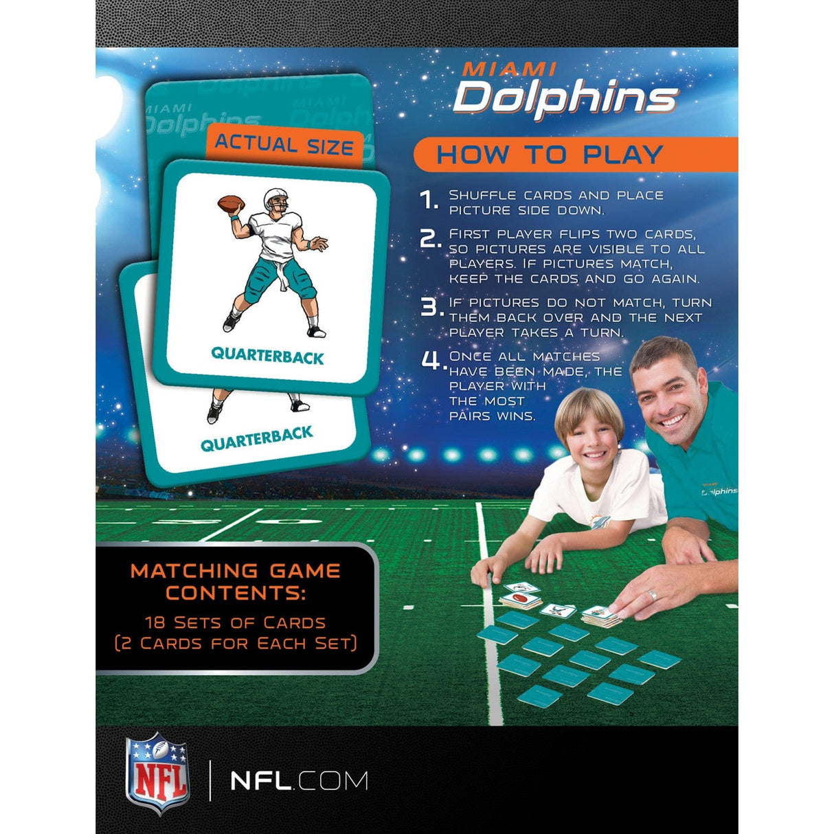 Miami Dolphins Matching Game