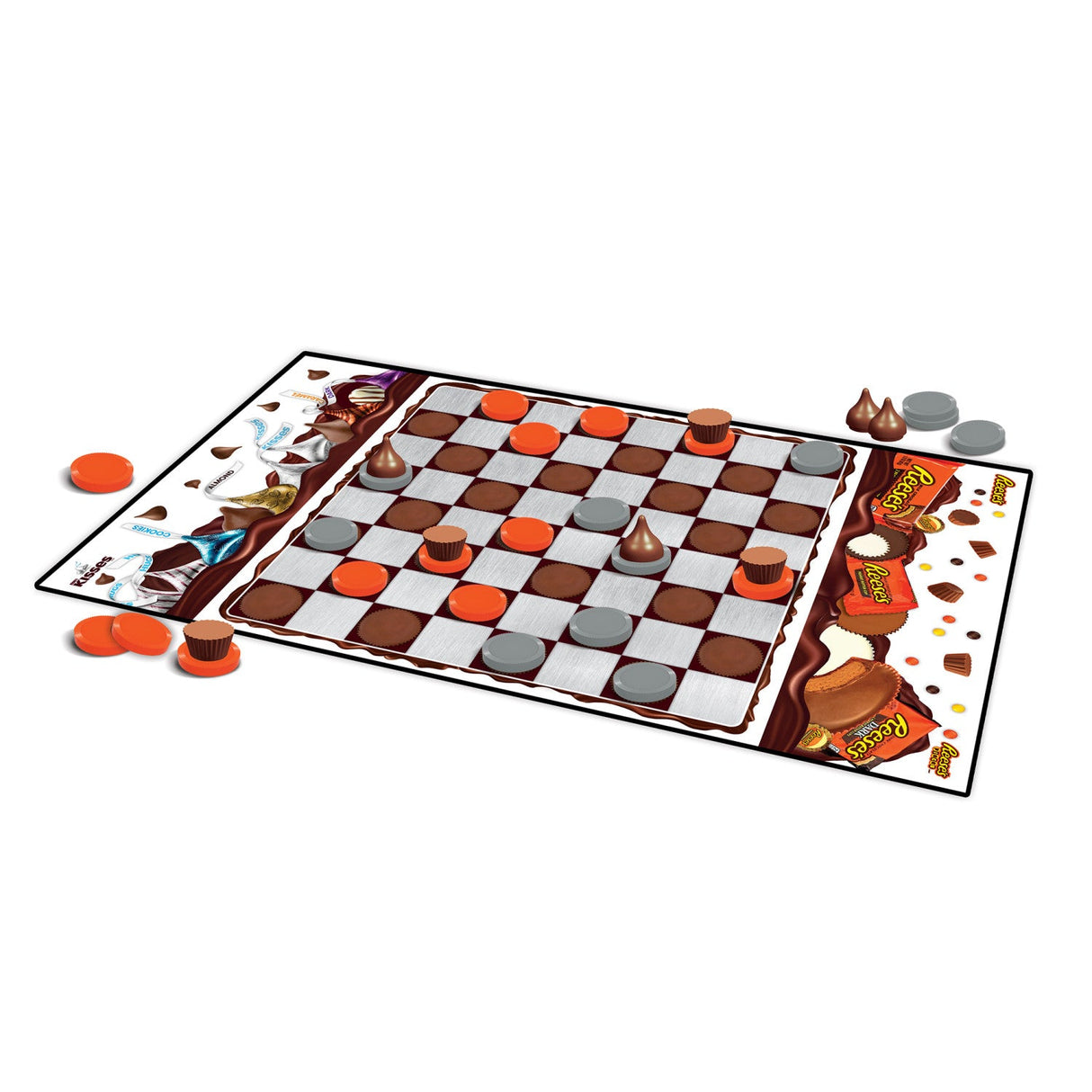 Hershey's Kisses vs Reese's Checkers Board Game