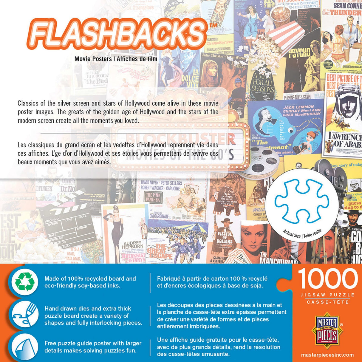 Flashbacks - Movie Posters 1000 Piece Jigsaw Puzzle