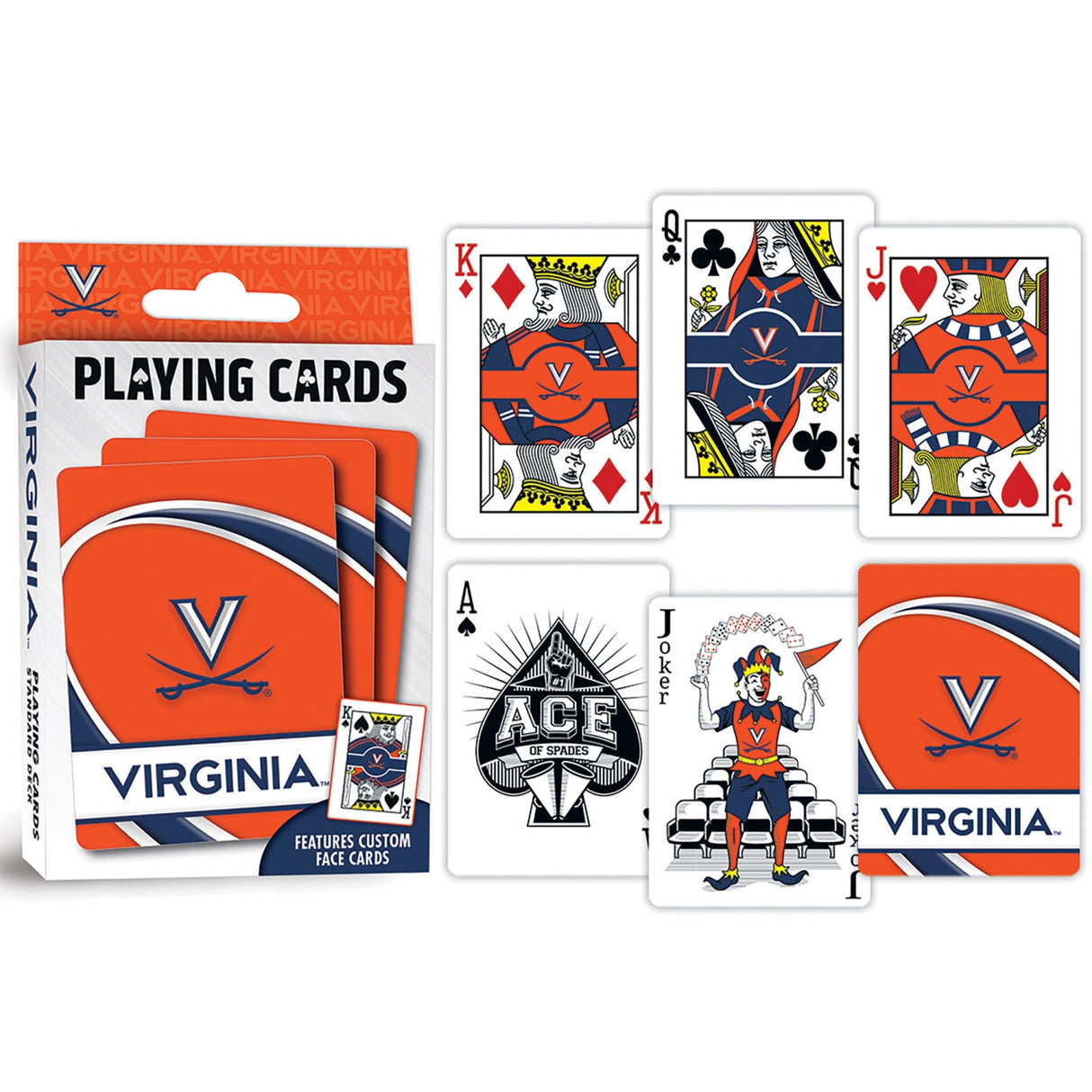 Virginia Cavaliers Playing Cards - 54 Card Deck