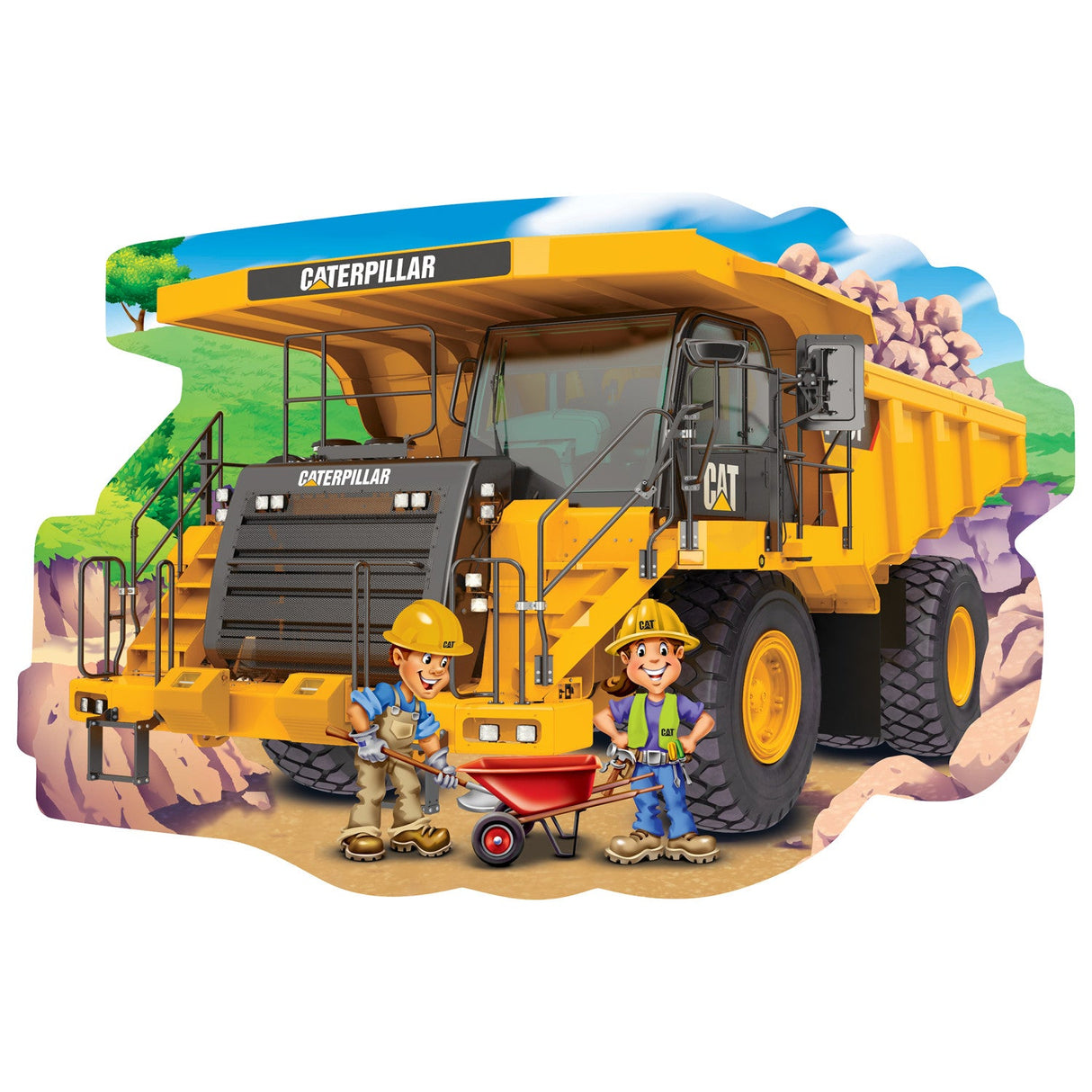 CAT - Dump Truck 36 Piece Floor Jigsaw Puzzle