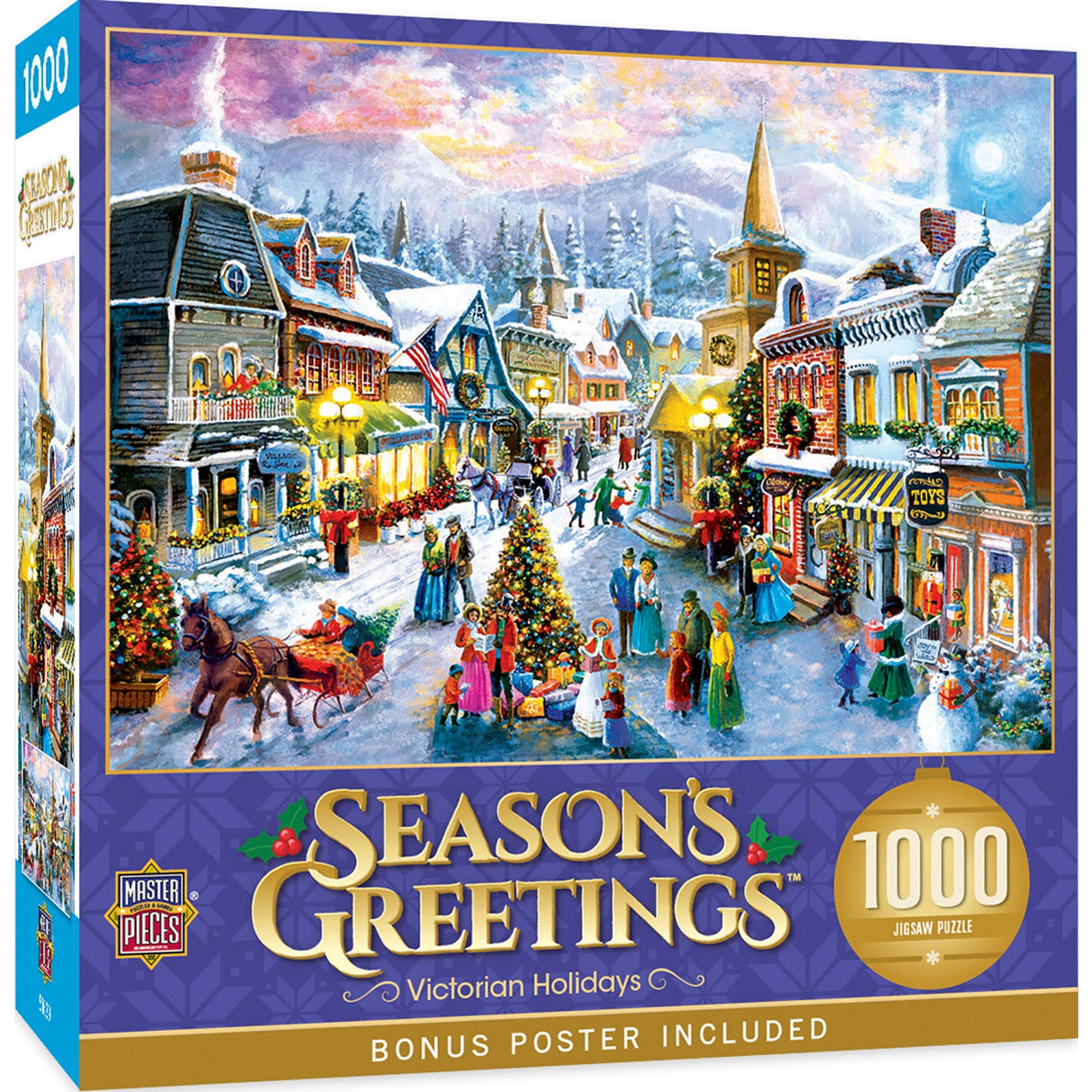 Season's Greetings - Victorian Holidays 1000 Piece Jigsaw Puzzle