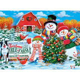 Holiday Glitter - On the Tree Farm 100 Piece Jigsaw Puzzle