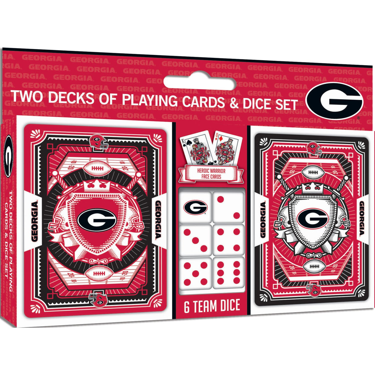 Georgia Bulldogs - 2-Pack Playing Cards & Dice Set