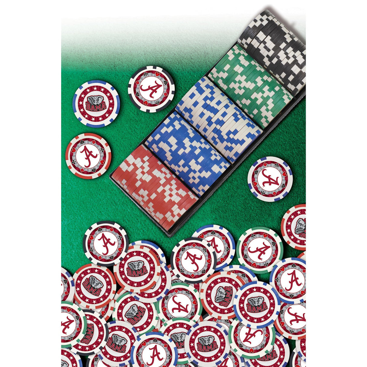 Alabama Crimson Tide 100 Piece Poker Chips