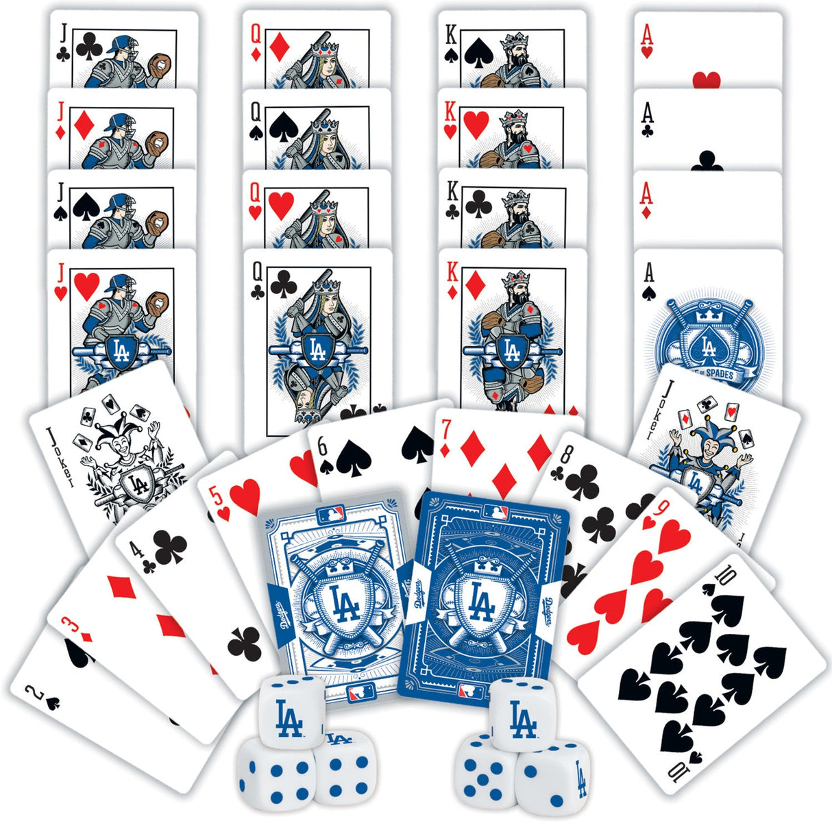 Los Angeles Dodgers - 2-Pack Playing Cards & Dice Set