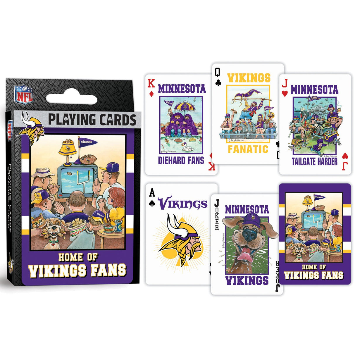 Minnesota Vikings Fan Deck Playing Cards - 54 Card Deck