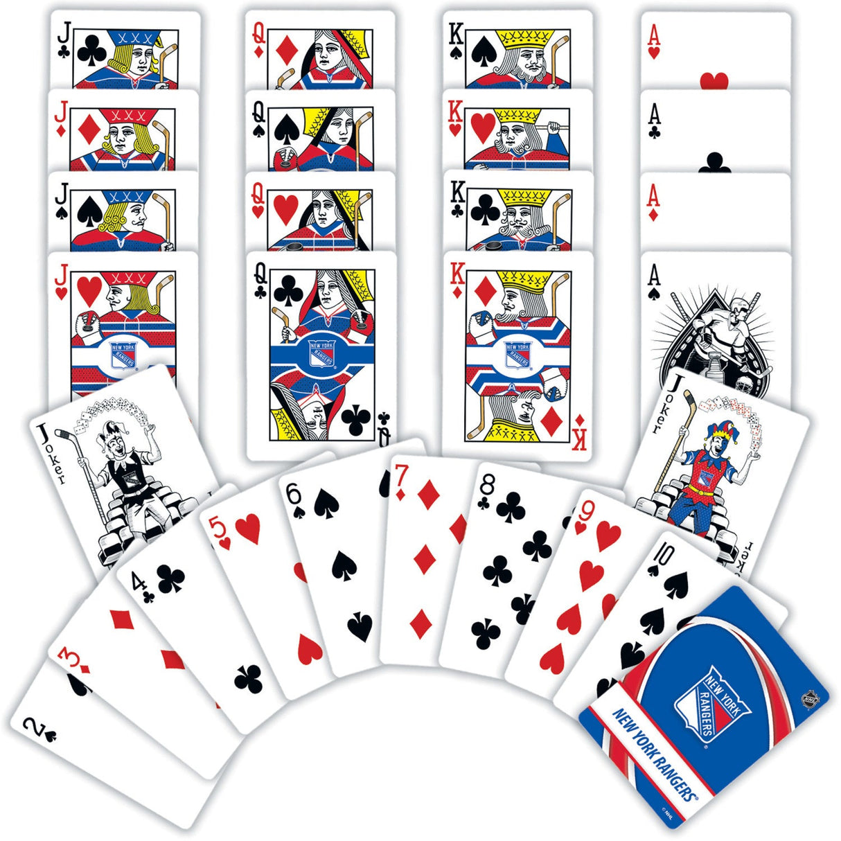 New York Rangers Playing Cards - 54 Card Deck