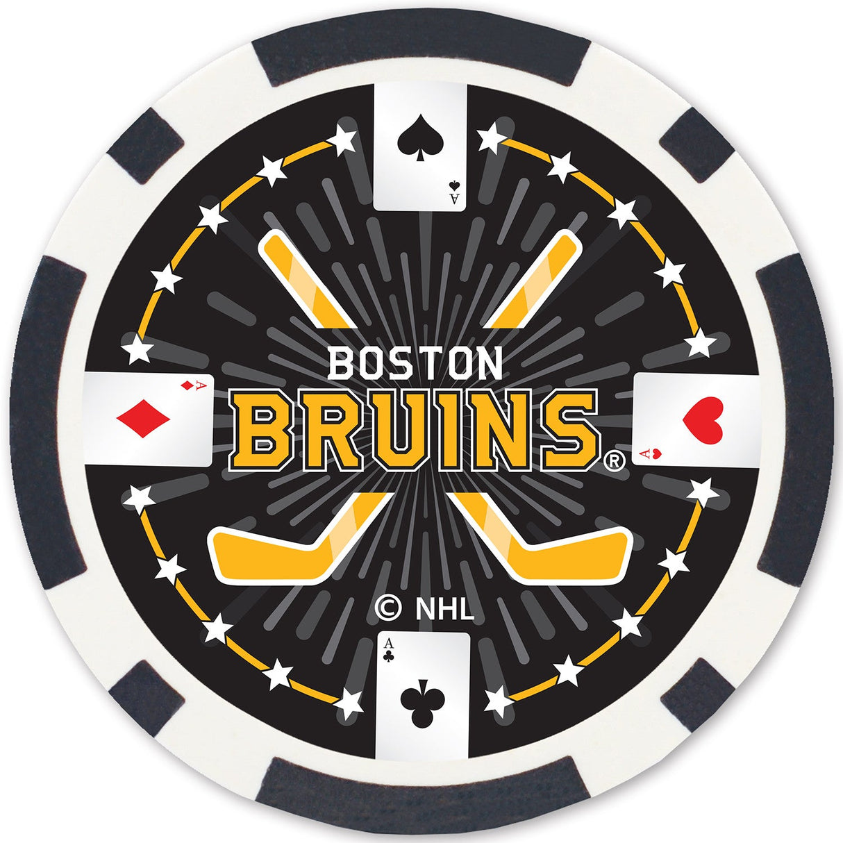 Boston Bruins 100 Piece Poker Chips