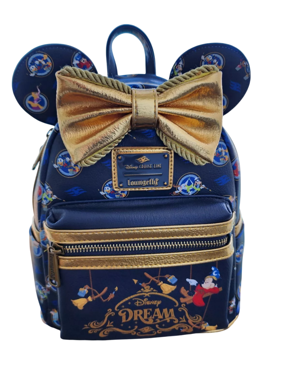 Loungefly Disney Cruise Line DCL Disney Dream Ship Sorcerer Mickey Mini Backpack