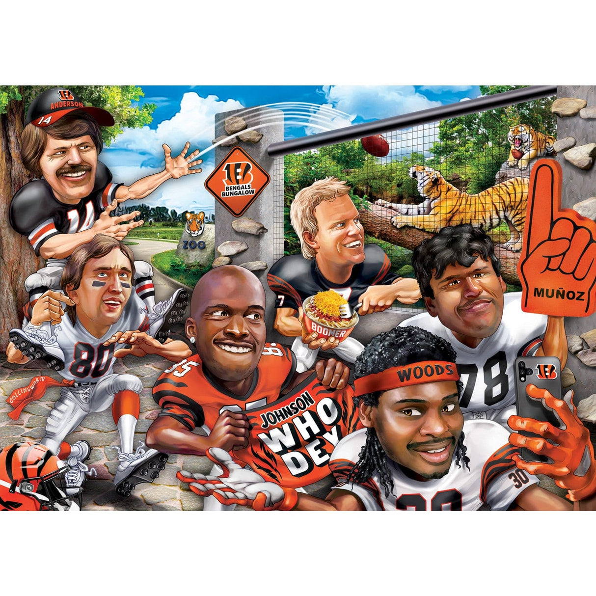 Cincinnati Bengals - All Time Greats 500 Piece Jigsaw Puzzle