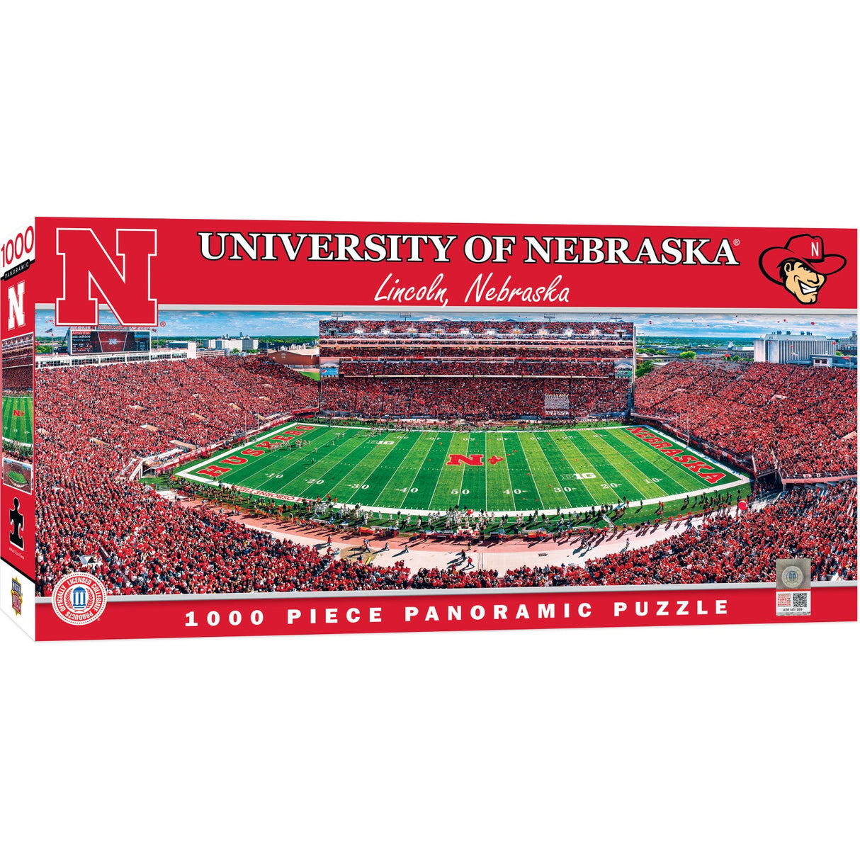 Nebraska Cornhuskers - 1000 Piece Panoramic Jigsaw Puzzle