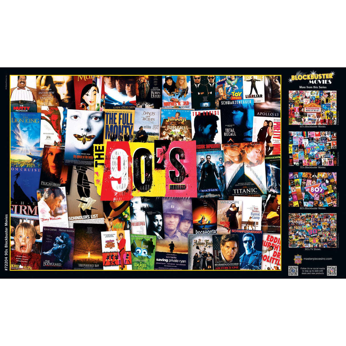 90's Blockbusters 1000 Piece Jigsaw Puzzle