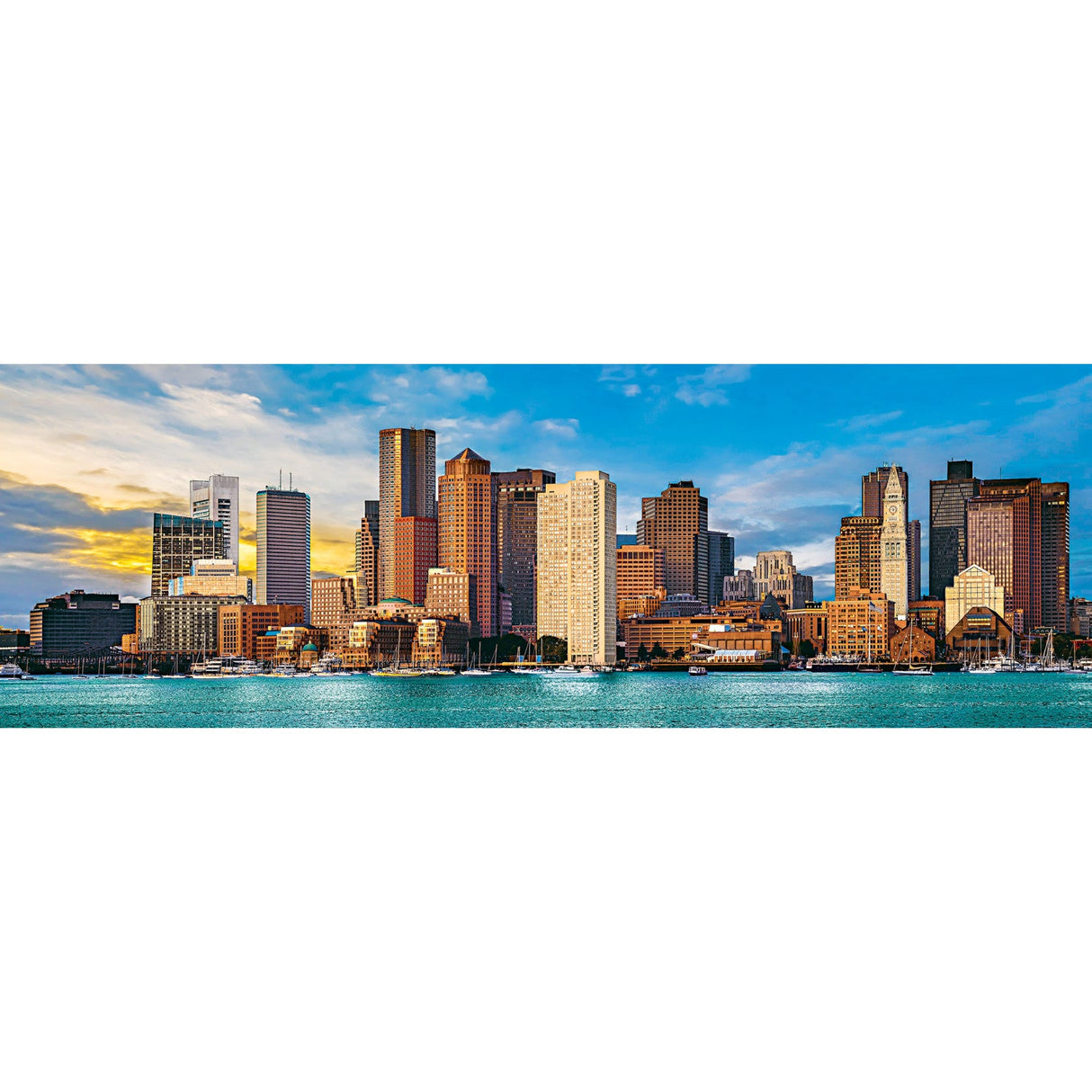 Boston, Massachusetts 1000 Piece Panoramic Jigsaw Puzzle