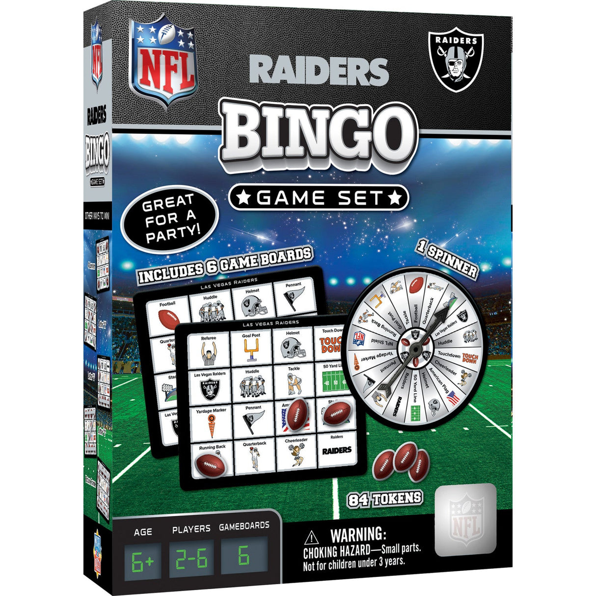 Las Vegas Raiders Bingo Game