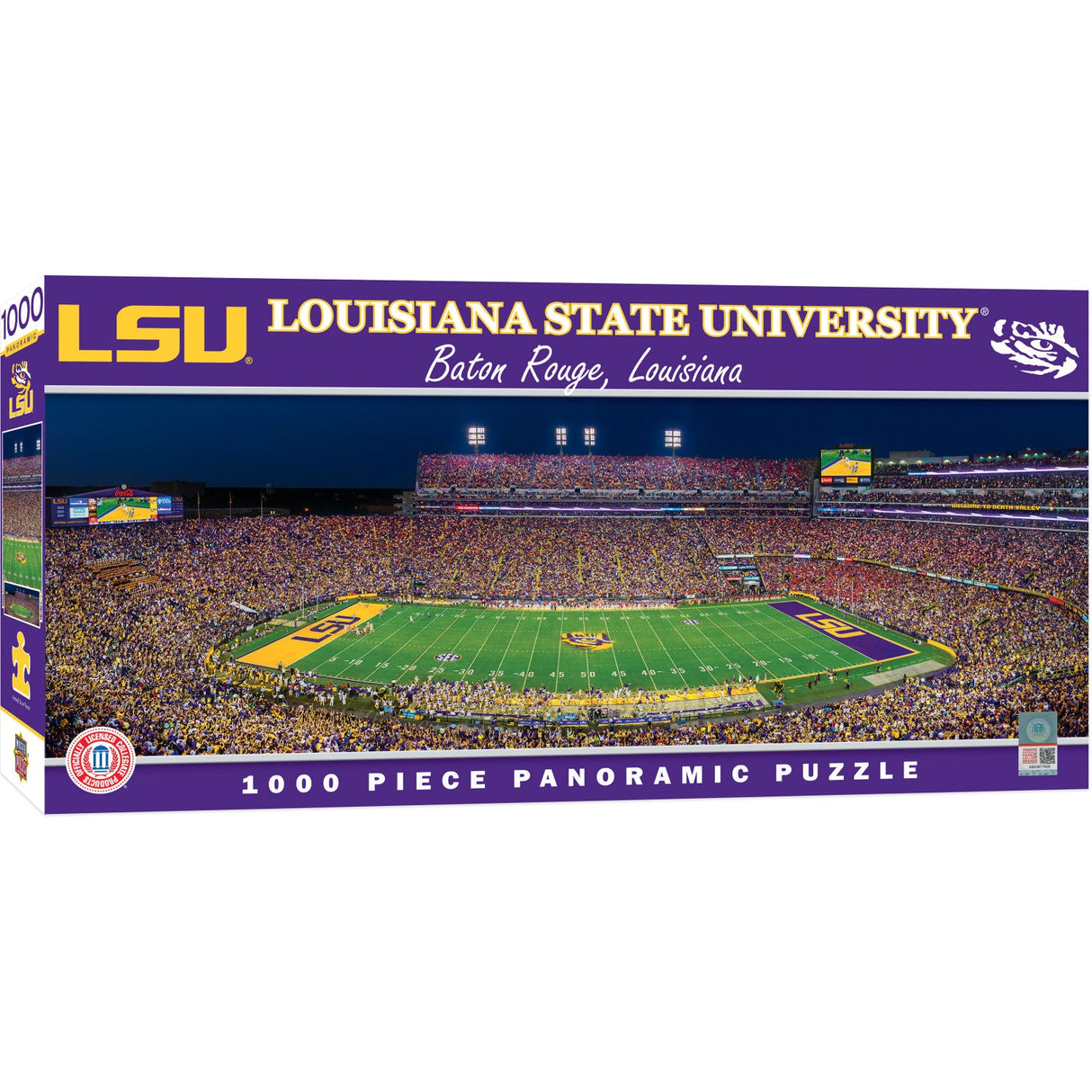 Stadium Panoramic - LSU Tigers 1000 Piece NCAA Jigsaw Puzzle - Center View