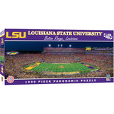 Stadium Panoramic - LSU Tigers 1000 Piece NCAA Jigsaw Puzzle - Center View