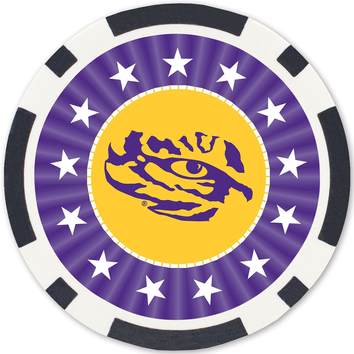 LSU Tigers 100 Piece Poker Chips