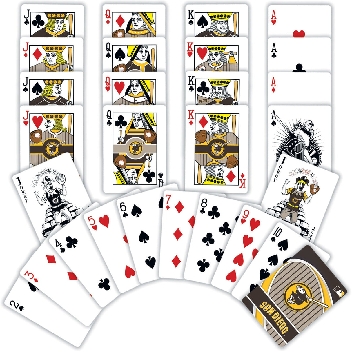 San Diego Padres - Friar Playing Cards - 54 Card Deck