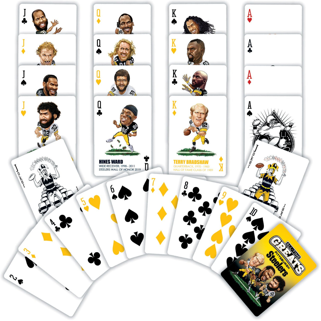 Pittsburgh Steelers All-Time Greats Playing Cards - 54 Card Deck