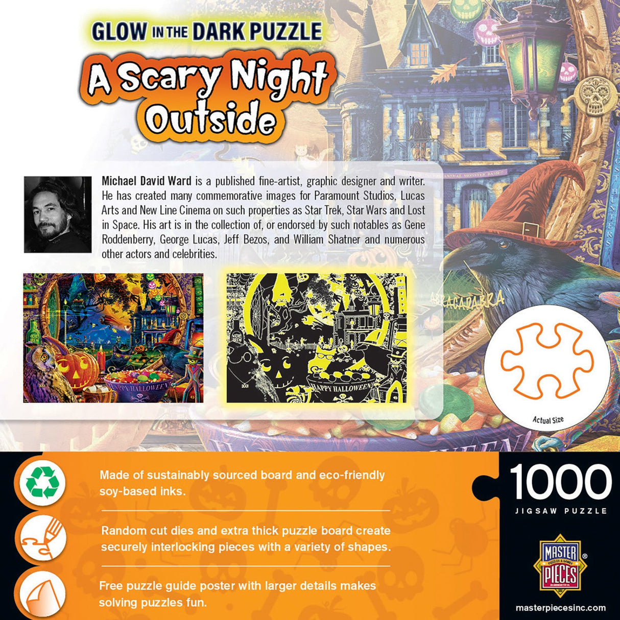 Glow in the Dark - A Scary Night Outside 1000 Piece Jigsaw Puzzle