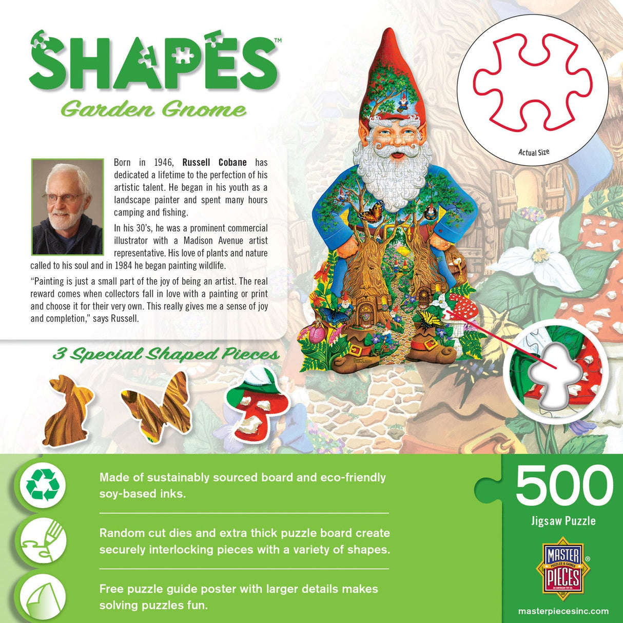 Shapes - Garden Gnome 500 Piece Jigsaw Puzzle