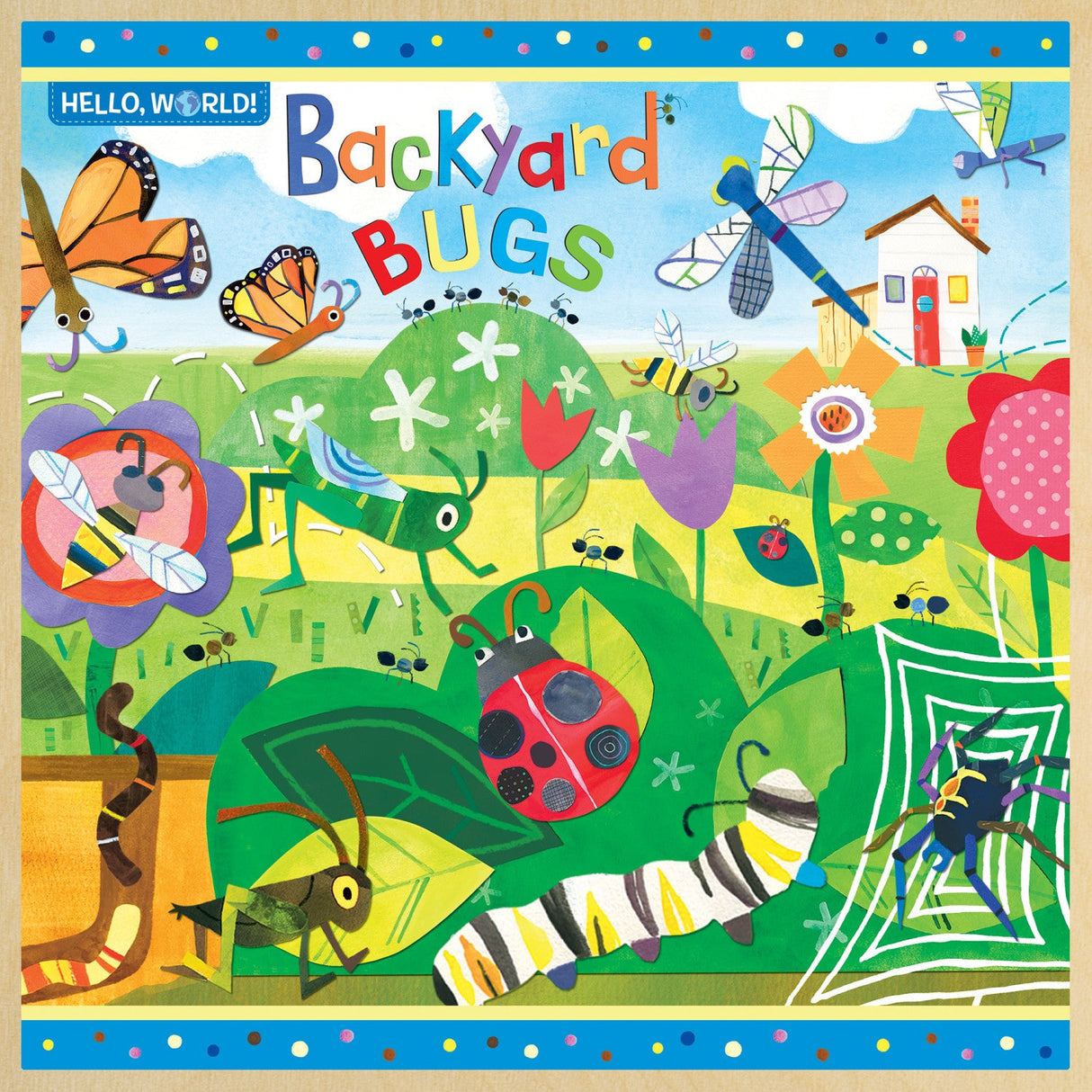 Hello, World! - Backyard Bugs 48 Piece Wood Jigsaw Puzzle