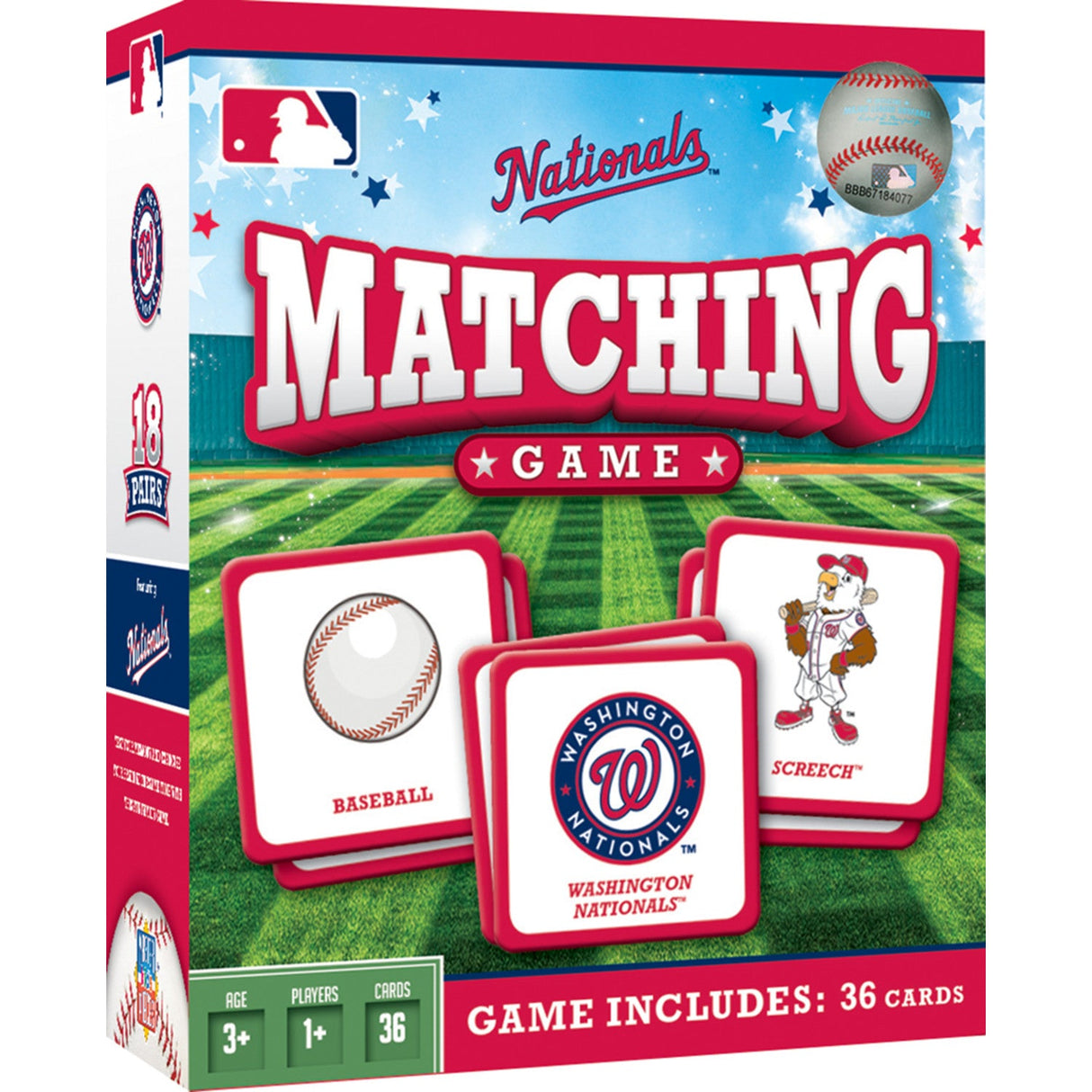 Washington Nationals Matching Game