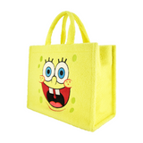 SpongeBob Yellow Travel Sherpa Tote with Trolley Strap