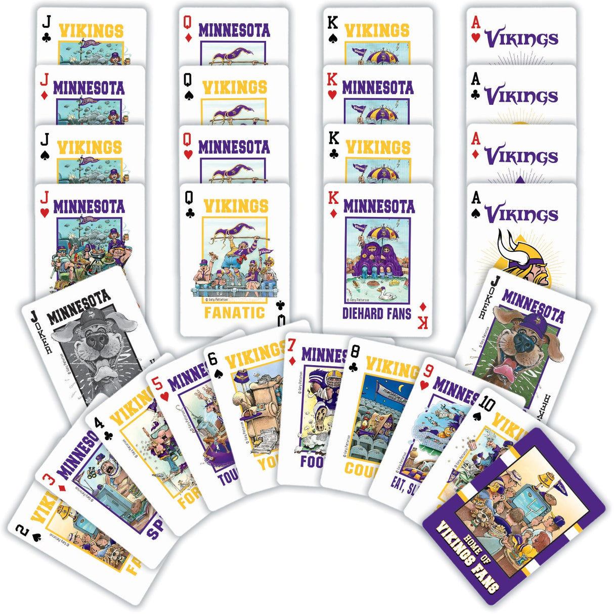 Minnesota Vikings Fan Deck Playing Cards - 54 Card Deck