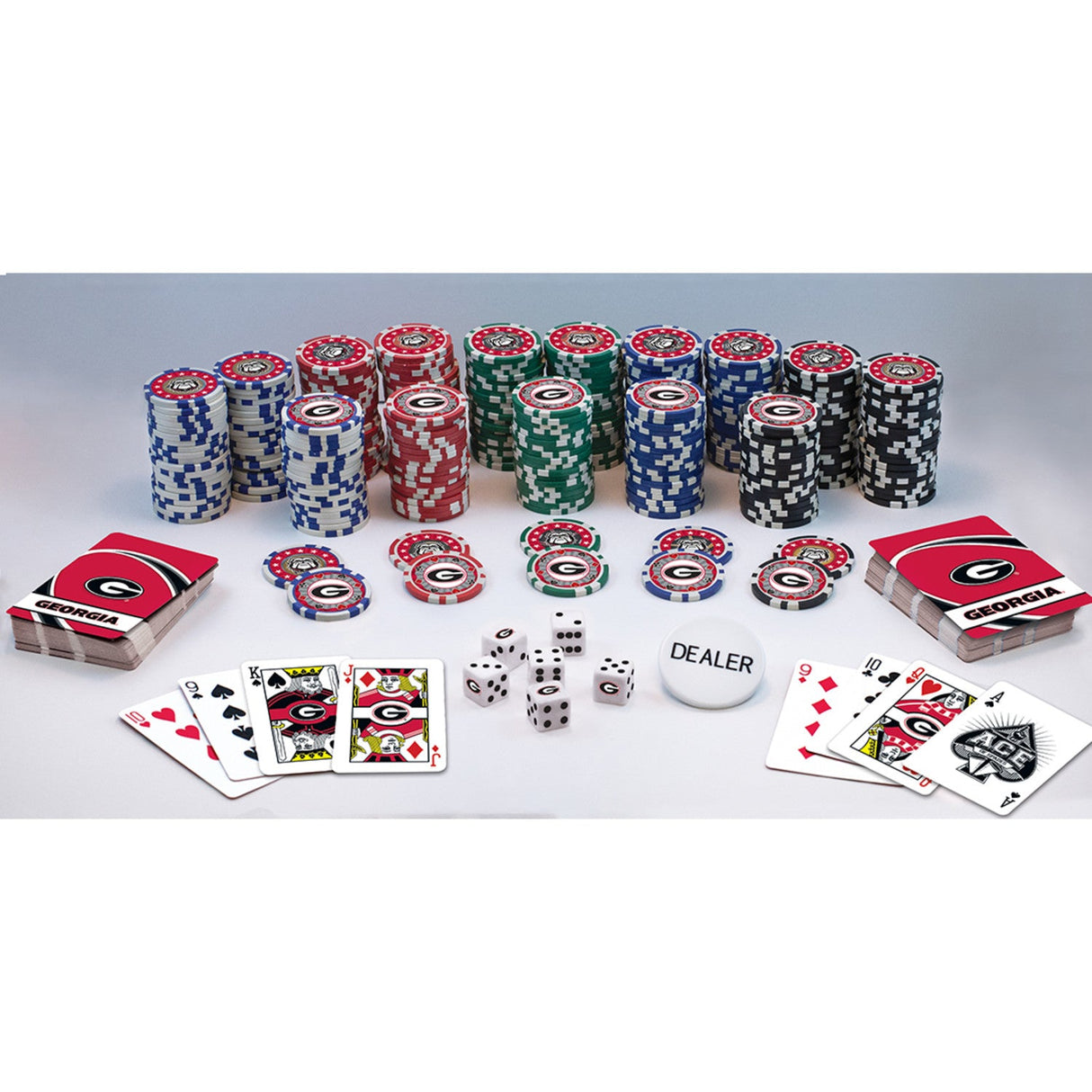 Georgia Bulldogs 300 Piece Poker Set