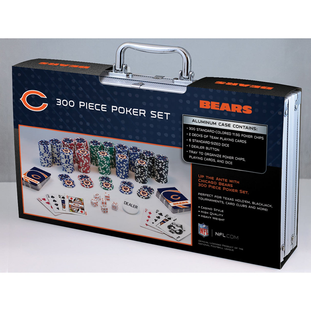 Chicago Bears 300 Piece Poker Set