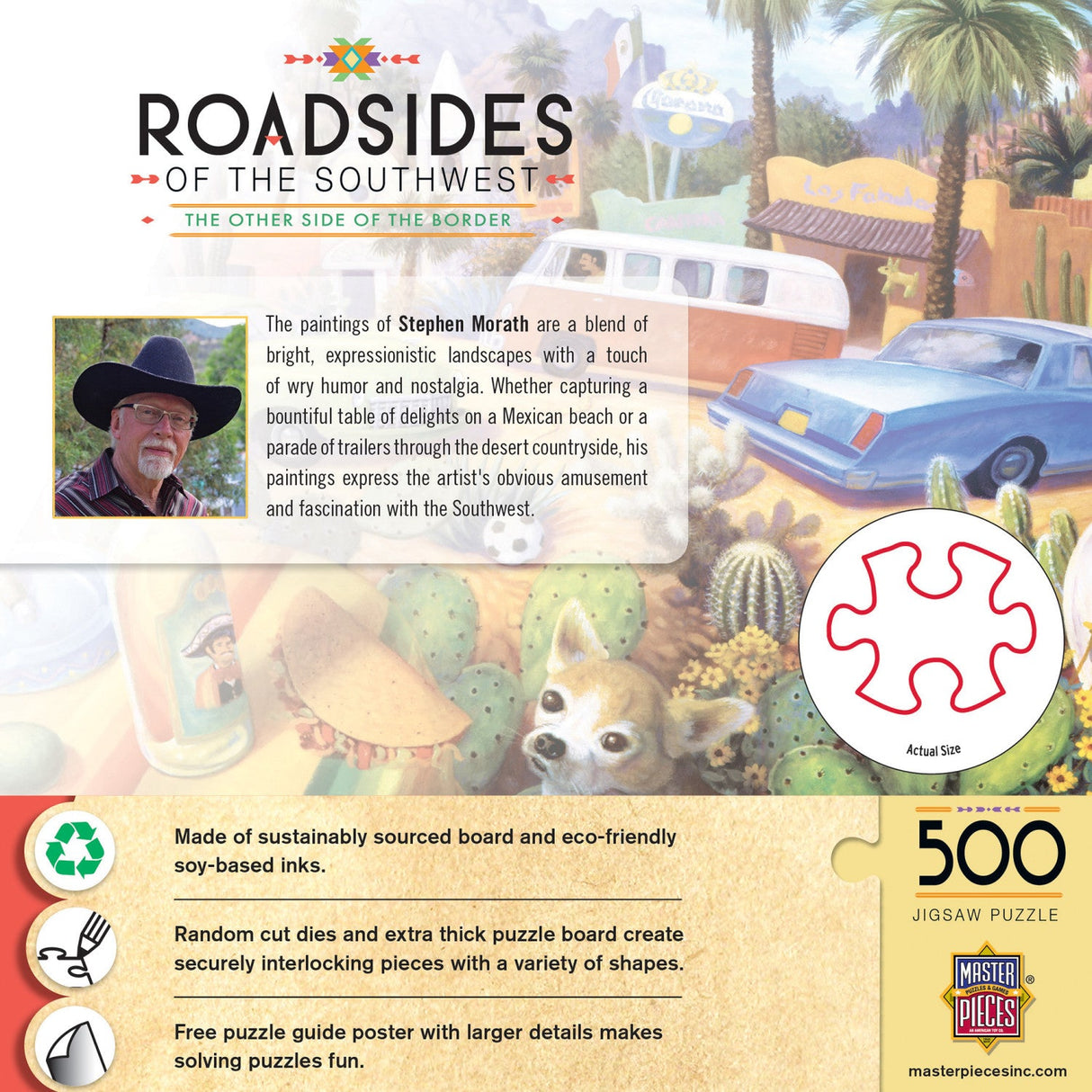 Roadsides of the Southwest - Other Side of the Border 500 Piece Jigsaw Puzzle