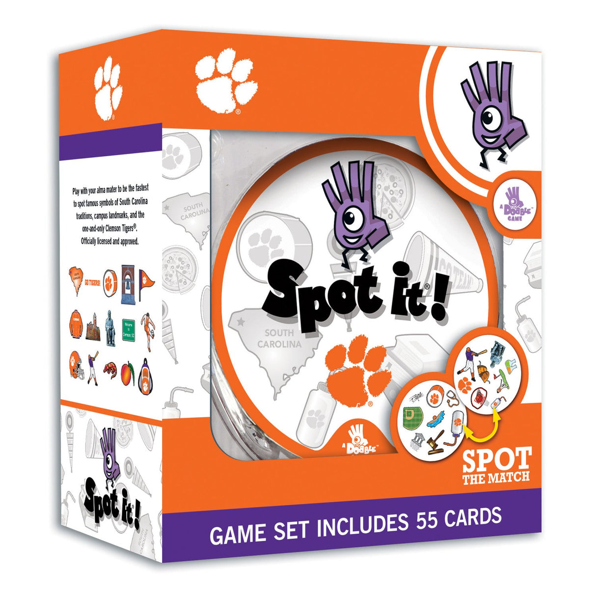 Clemson Tigers Spot It! Card Game