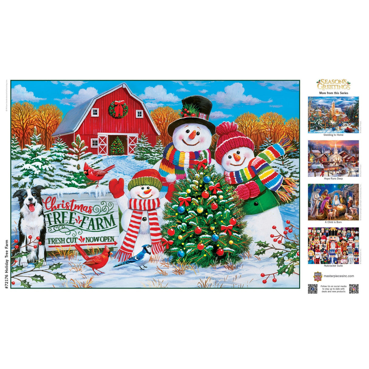 Season's Greetings - Tree Farm 1000 Piece Jigsaw Puzzle