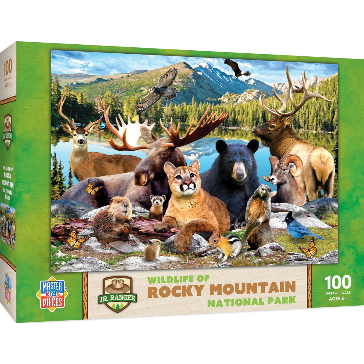 Wildlife of Rocky Mountain National Park - 100 Piece Jigsaw Puzzle