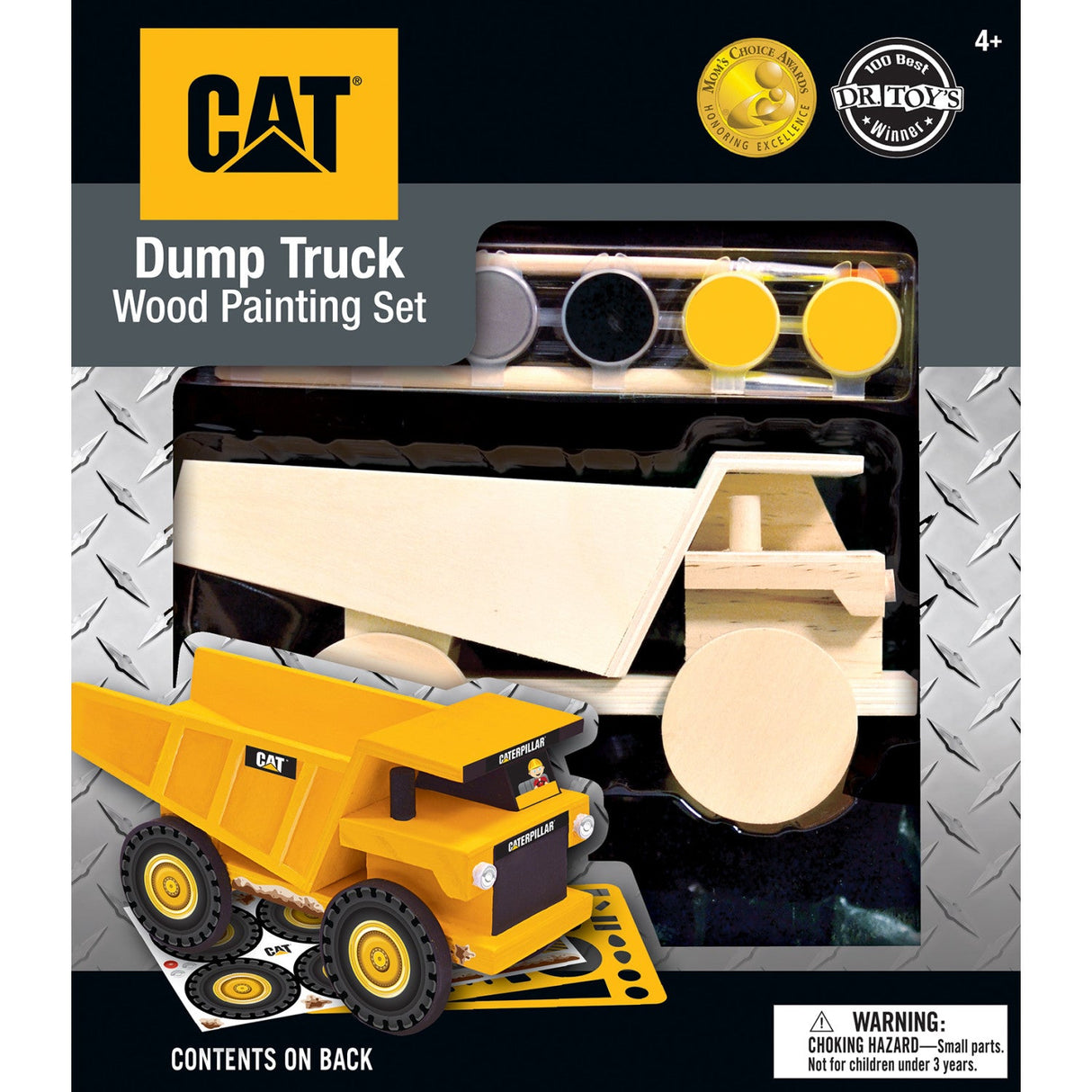 CAT - Caterpillar Dump Truck Wood Craft & Paint Kit