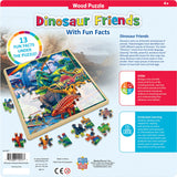 Wood Fun Facts - Dinosaur Friends 48 Piece Wood Jigsaw Puzzle