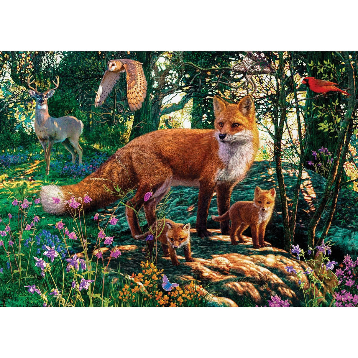 Hidden Images - The Woodlands 500 Piece Jigsaw Puzzle