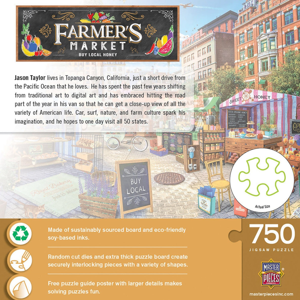 Farmer's Market - Buy Local Honey 750 Piece Jigsaw Puzzle