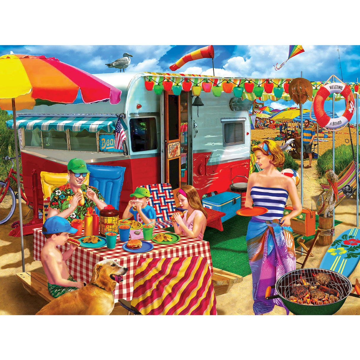 Campside - Trip to the Coast 300 Piece EZ Grip Jigsaw Puzzle