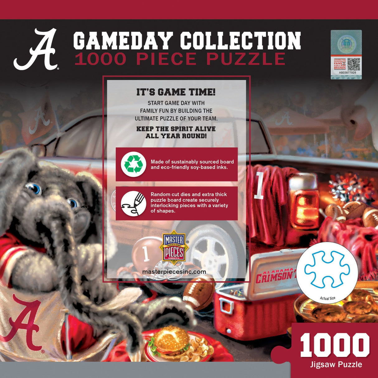 Alabama Crimson Tide - Gameday 1000 Piece Jigsaw Puzzle