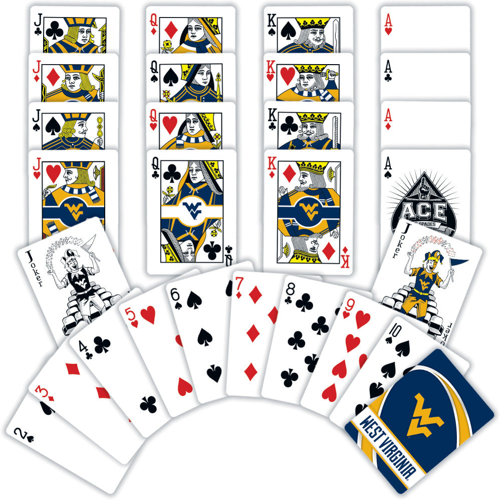 West Virginia Mountaineers Playing Cards - 54 Card Deck