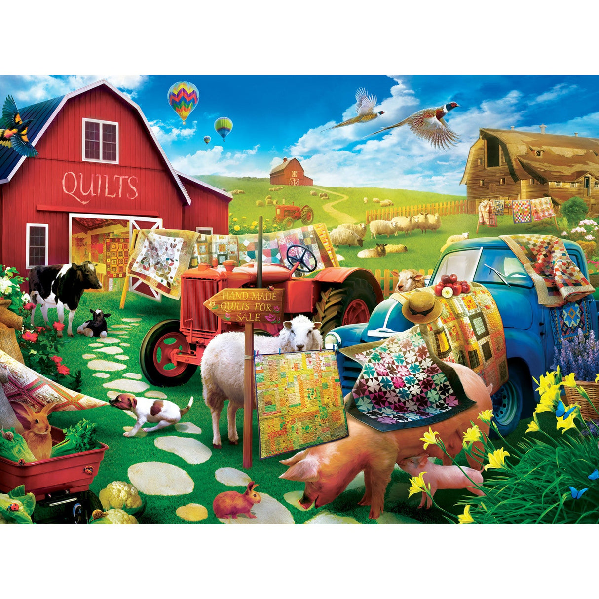 Green Acres - Quilt Country 300 Piece EZ Grip Jigsaw Puzzle