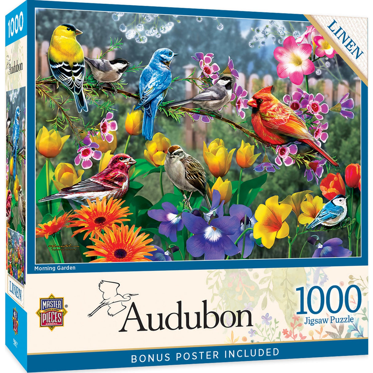 Audubon - Morning Garden 1000 Piece Jigsaw Puzzle