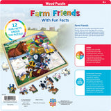 Wood Fun Facts - Farm Friends 48 Piece Wood Jigsaw Puzzle