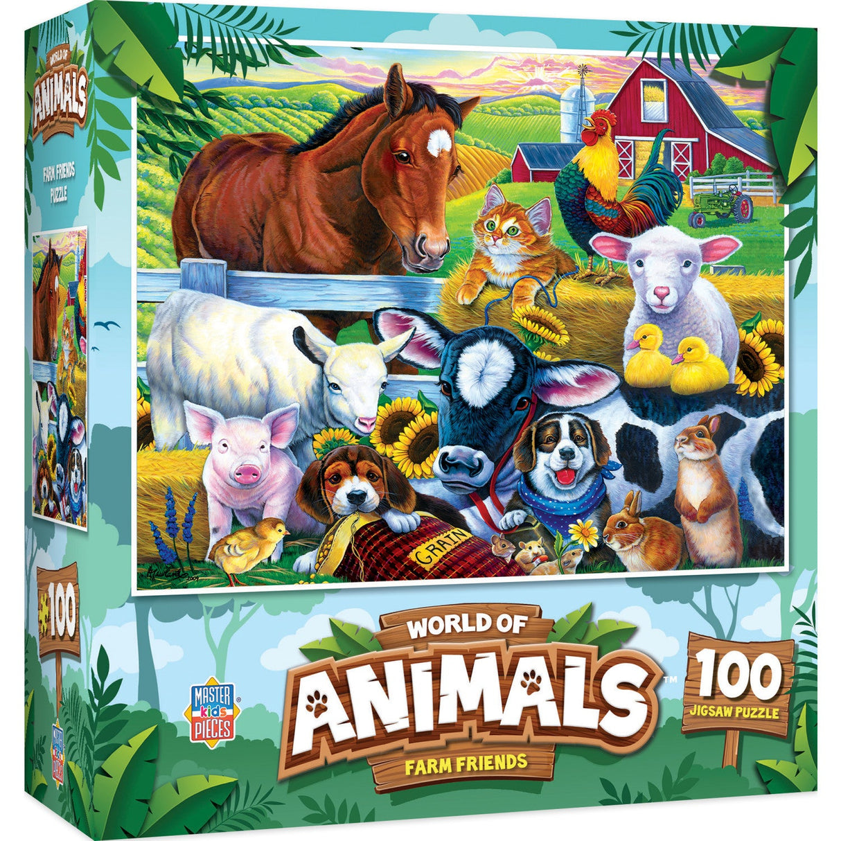 World of Animals - Farm Friends 100 Piece Jigsaw Puzzle