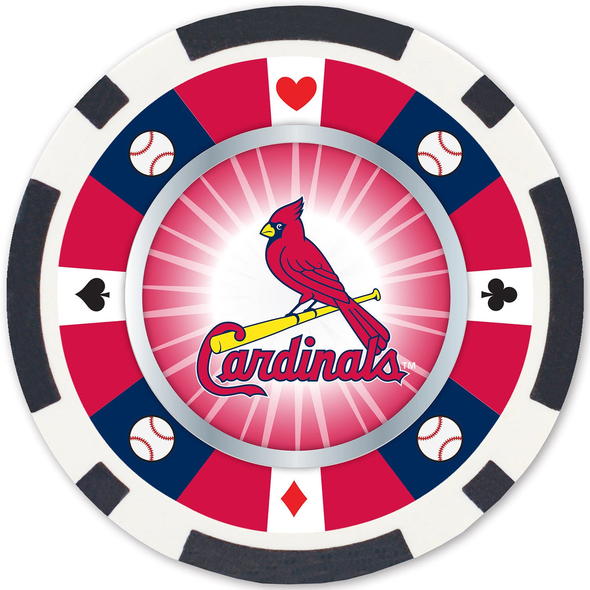 St. Louis Cardinals 100 Piece Poker Chips